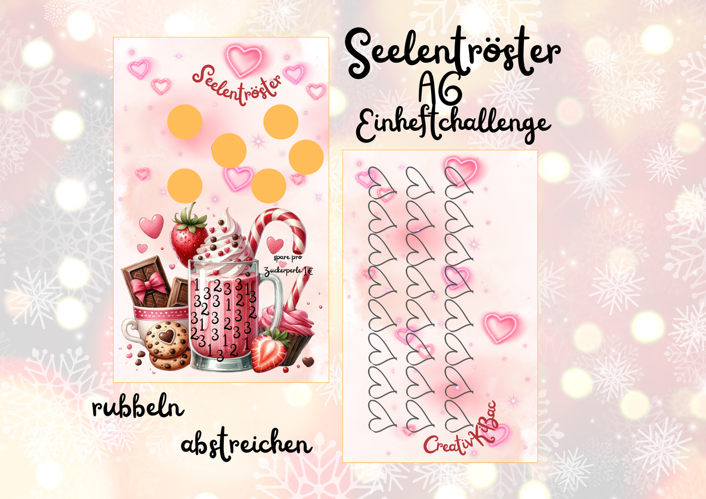 Seelentröster glitzer foliert