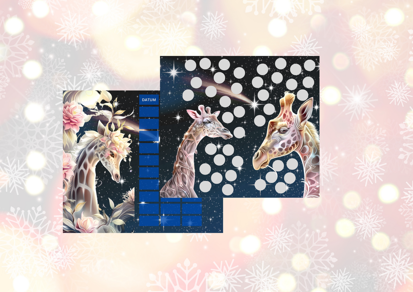 Giraffe Rubbel gelocht