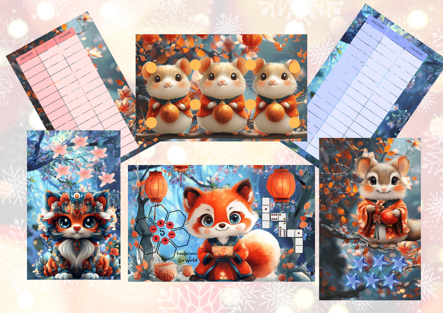 Magische Blumenwesen 2.0 gelocht