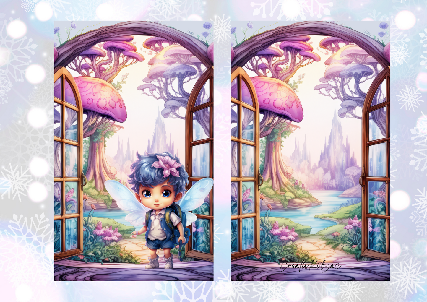 Fee Schule lila gelocht