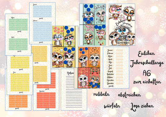 Eulchen Jahreschallenge zum einheften