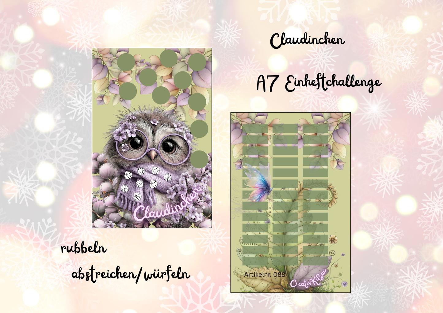 Claudinchen A7 Einheftchallenge