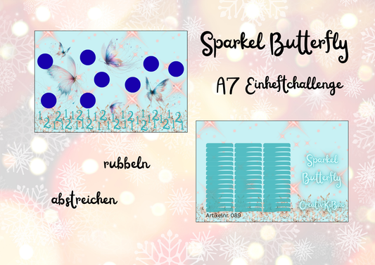 Sparkel Butterfly A7 Einheftchallenge