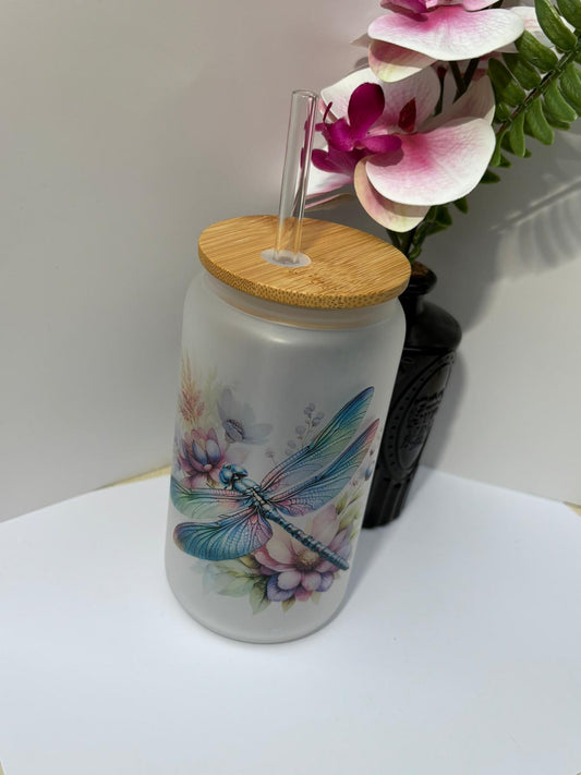 Glas mit Bambusdeckel