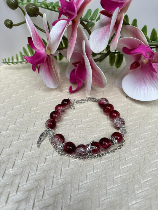 Armband rot/weiß
